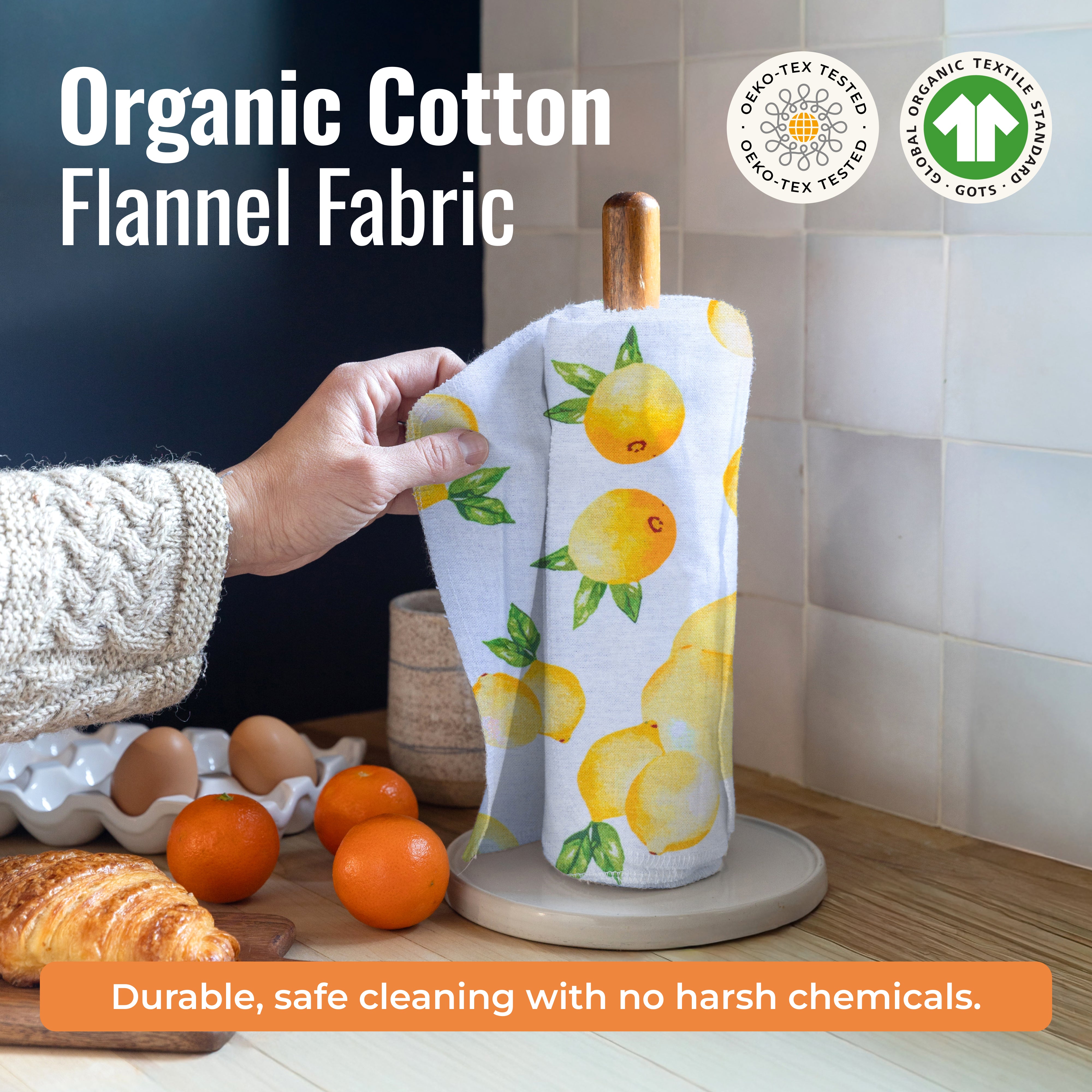Reusable Paper Towels - 100% Organic Cotton