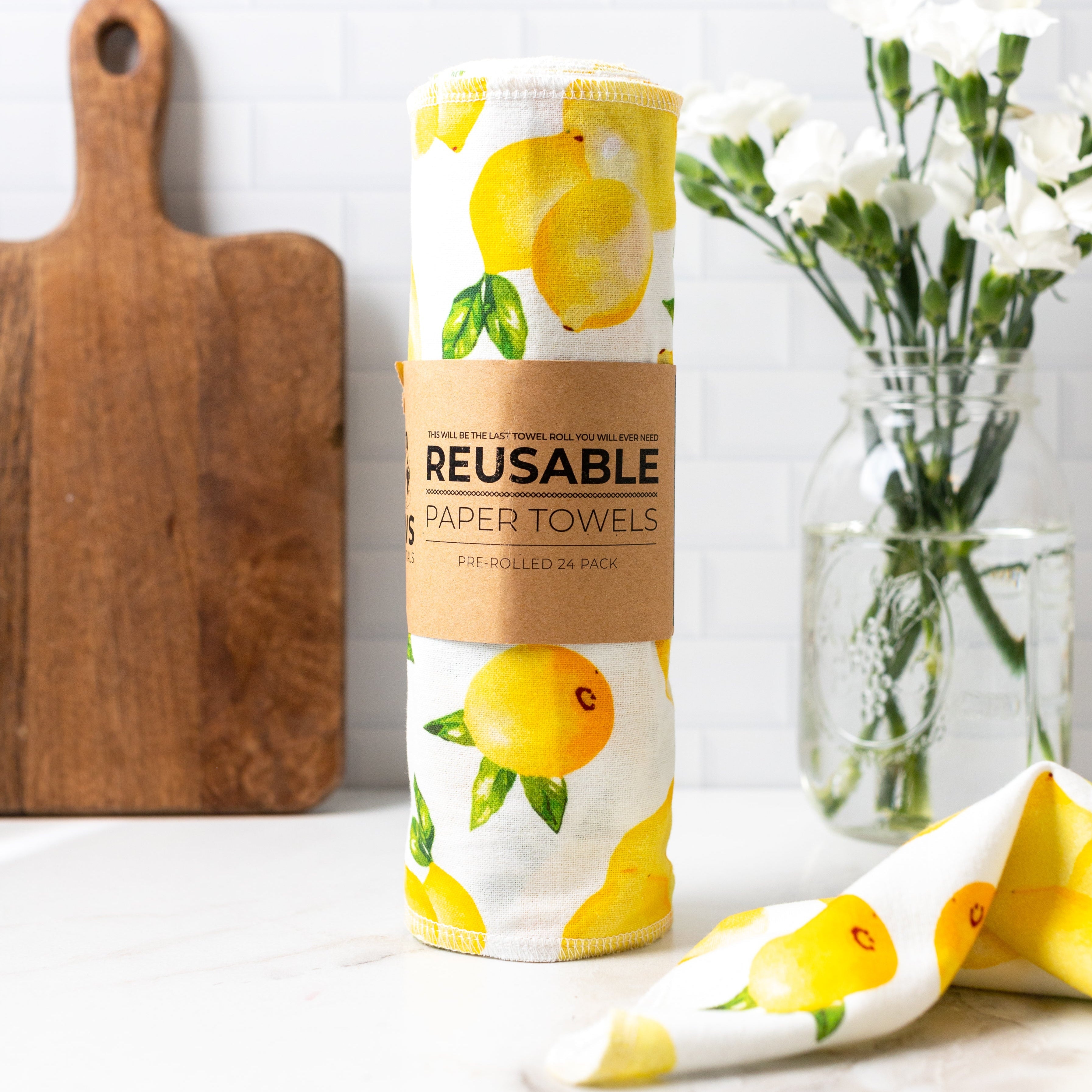 Reusable Paper Towels - 100% Organic Cotton