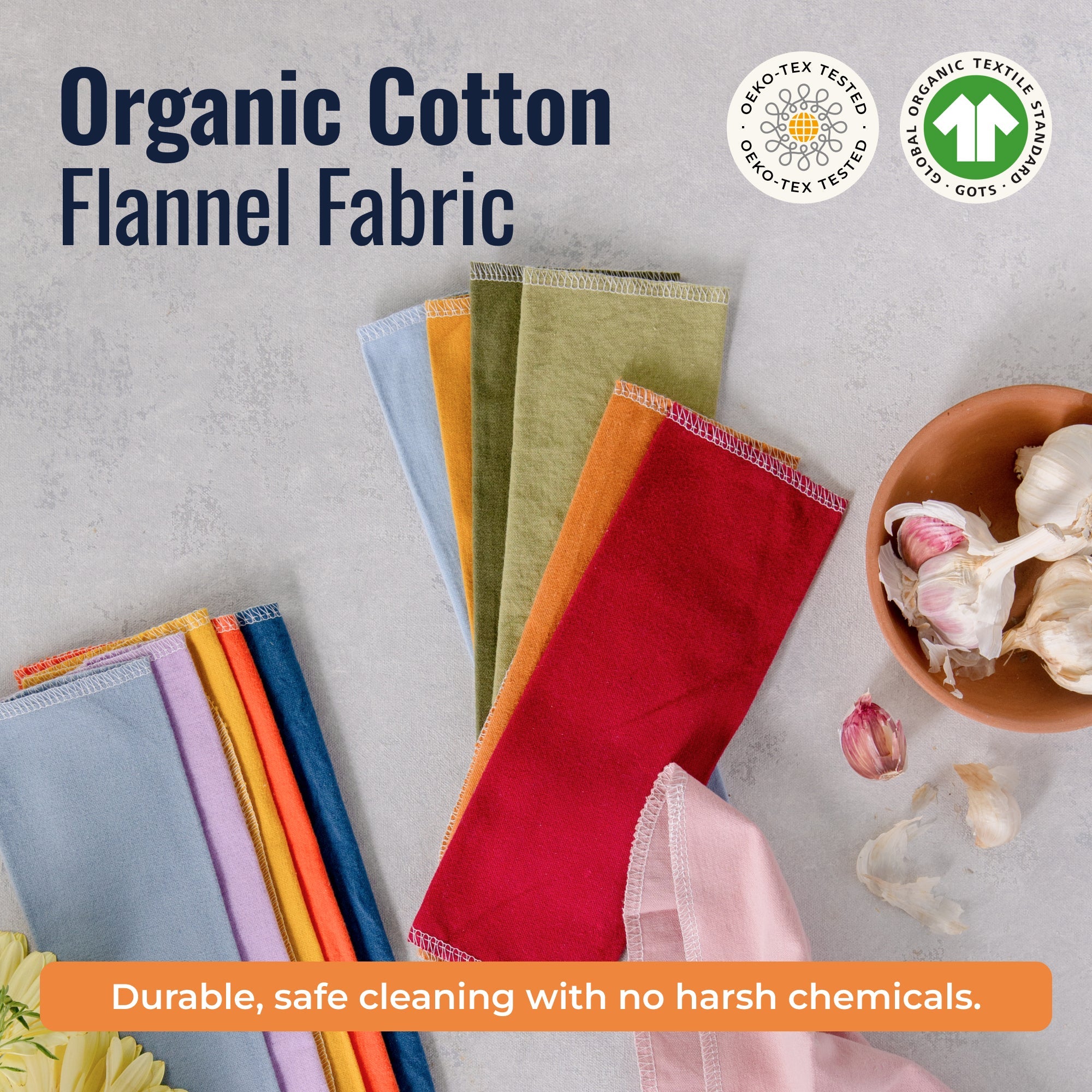 Reusable Paper Towels - 100% Organic Cotton