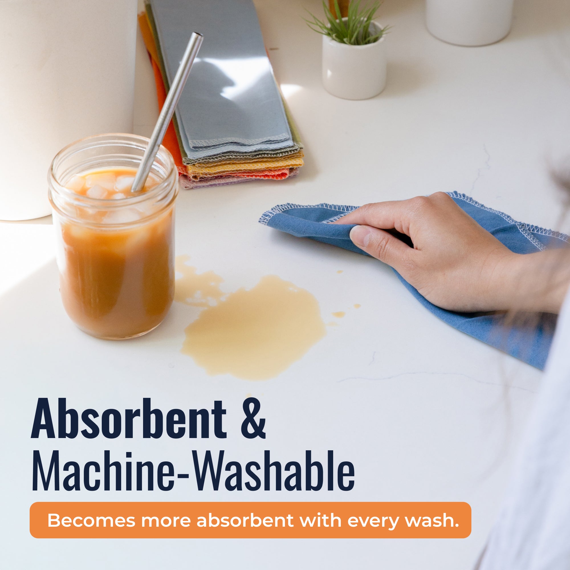 Reusable Paper Towels - 100% Organic Cotton