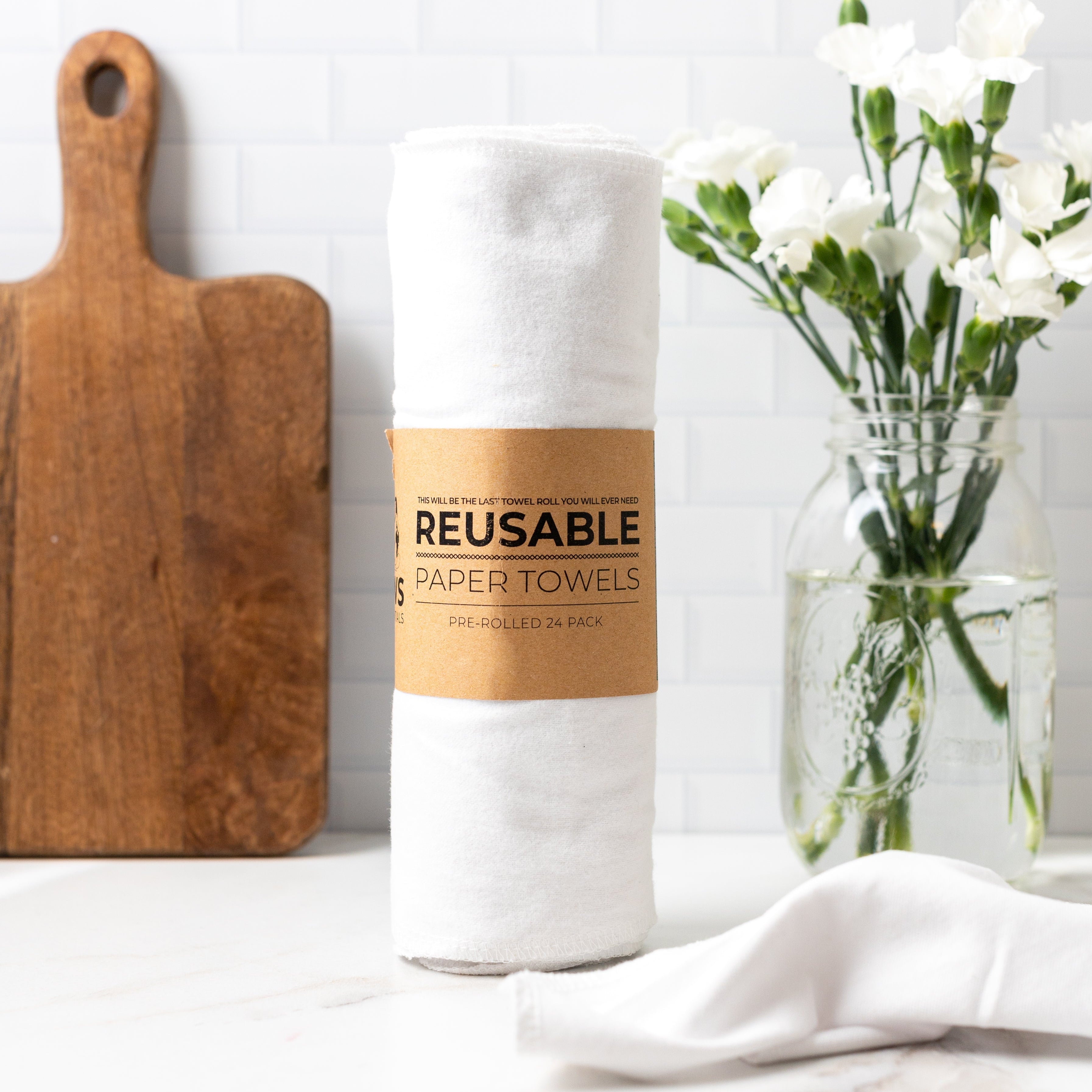 Reusable Paper Towels - 100% Organic Cotton