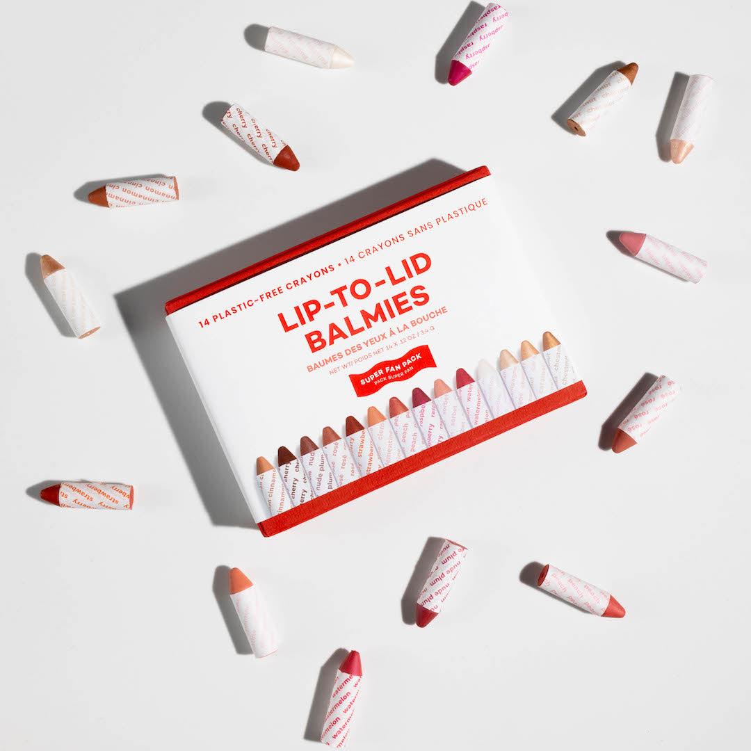 Balmie Super Fan Pack | Plastic-Free, Multi-Use Color for Eyes, Lips & Cheeks