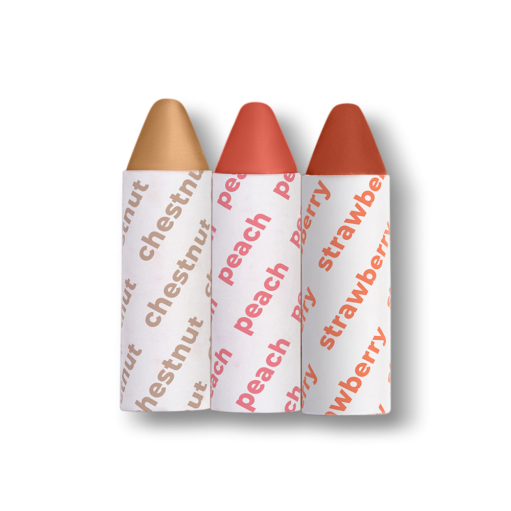 Balmie Vegan 3-in-1 Balmie Trio - Multi-Use, Plastic-Free, Matte Finish