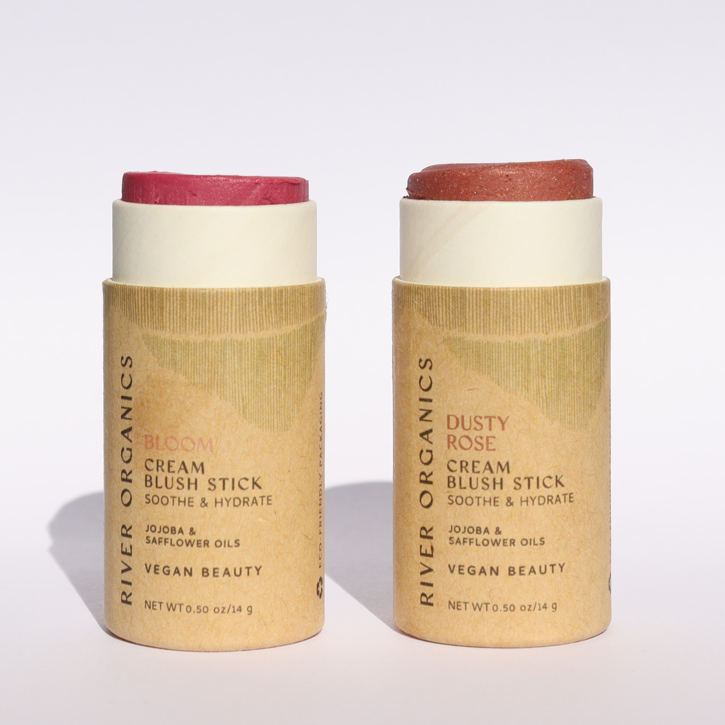Organic Cream Blush Set of 2 | Multi-Use Color Sticks