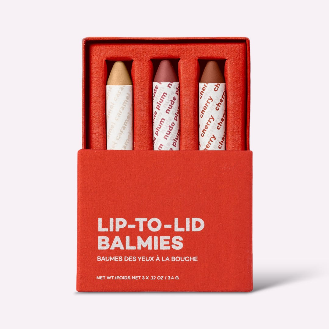 Balmie Vegan 3-in-1 Balmie Trio - Multi-Use, Plastic-Free, Matte Finish