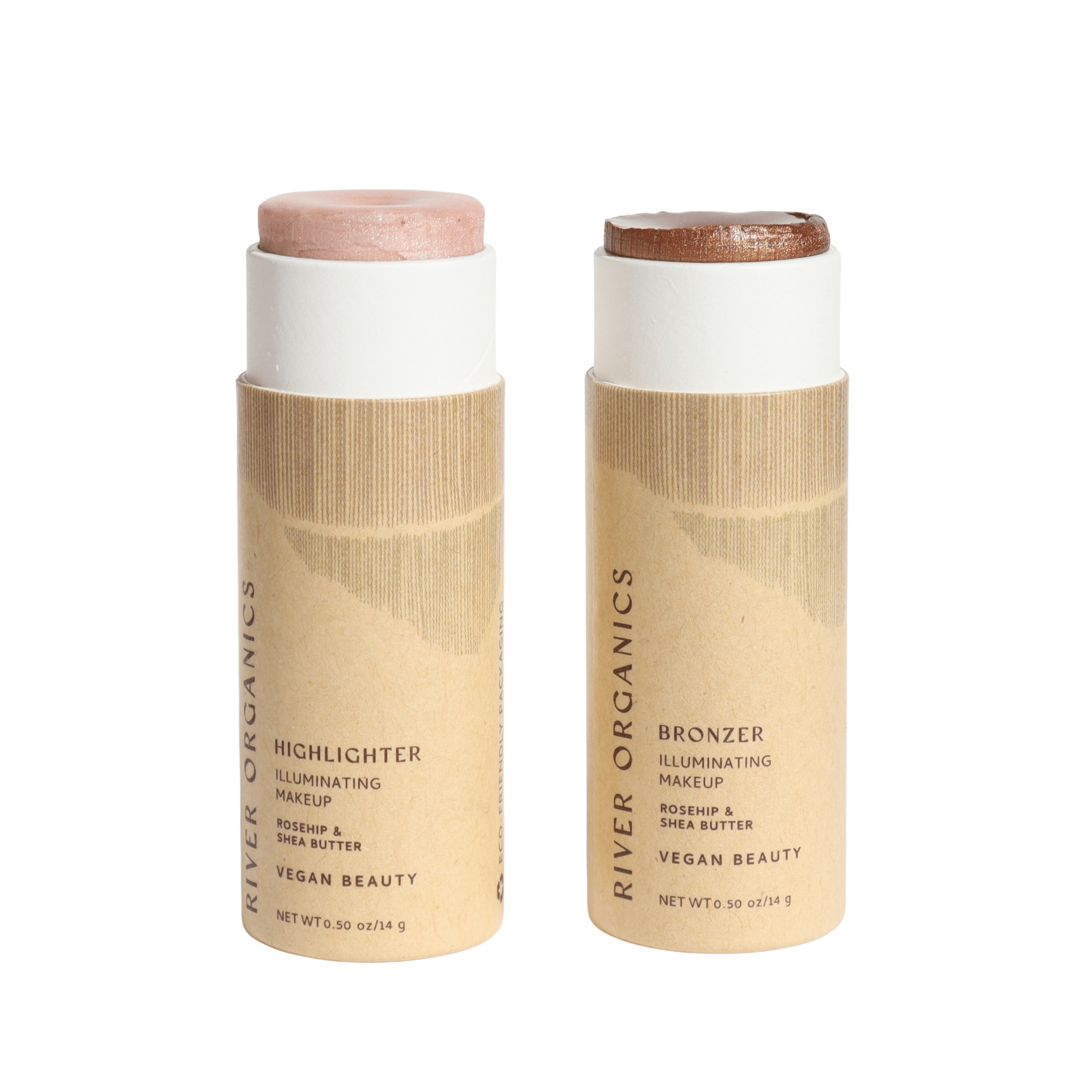 Organic Highlighter and Bronzer Set of 2 or 3 – Natural, Radiant Glow
