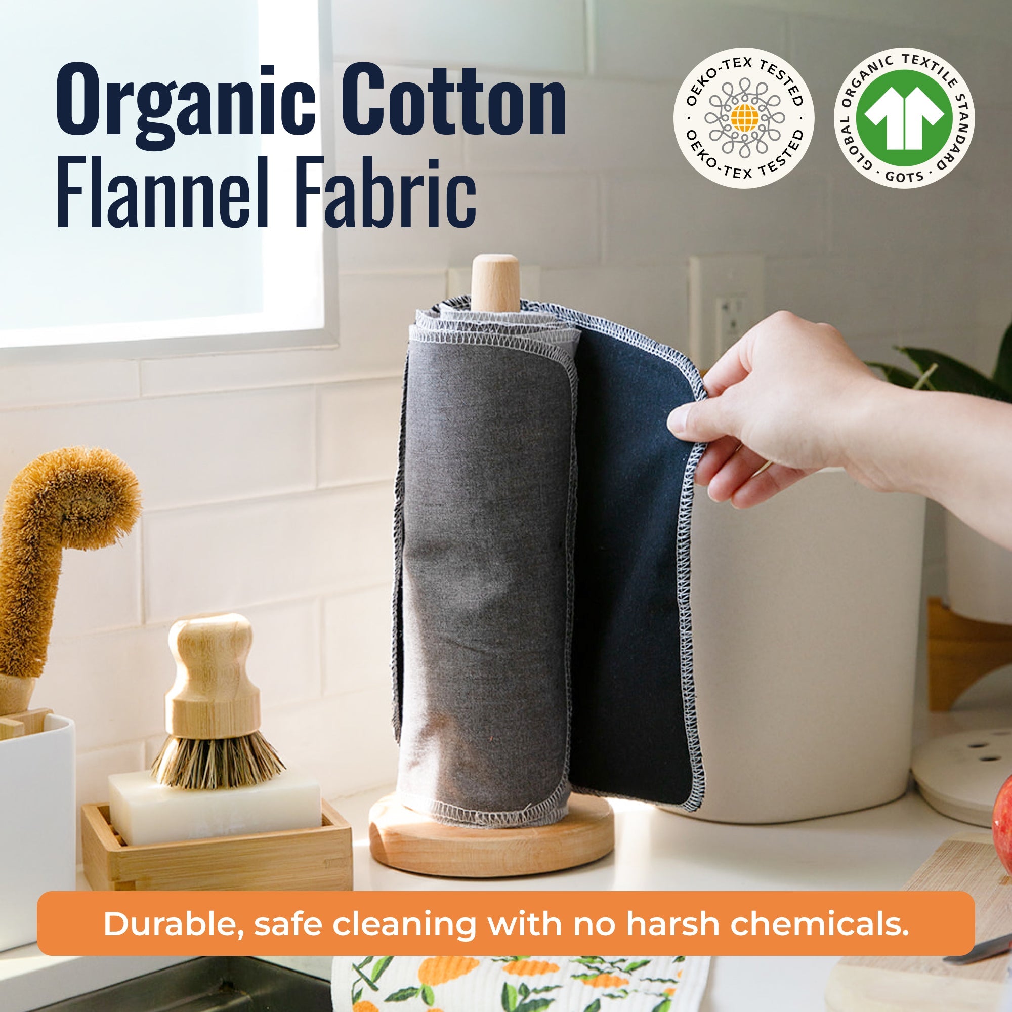 Reusable Paper Towels - 100% Organic Cotton