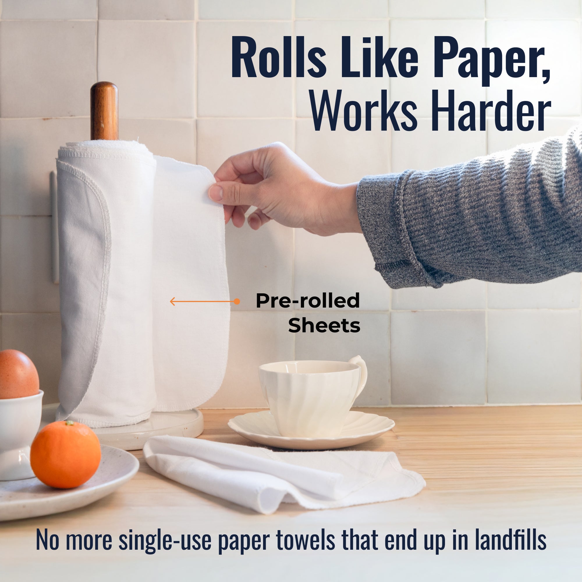 Reusable Paper Towels - 100% Organic Cotton