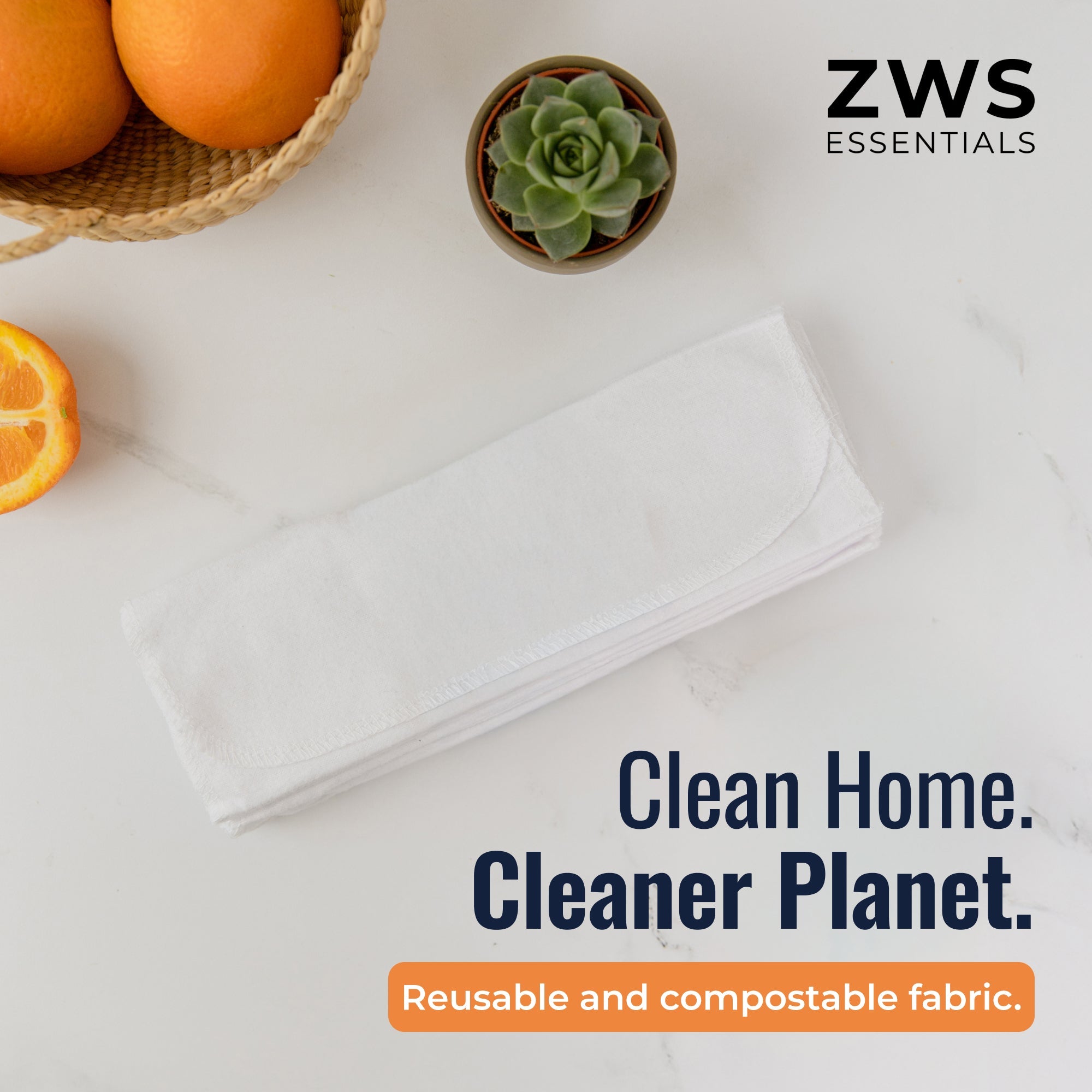 Reusable Paper Towels - 100% Organic Cotton