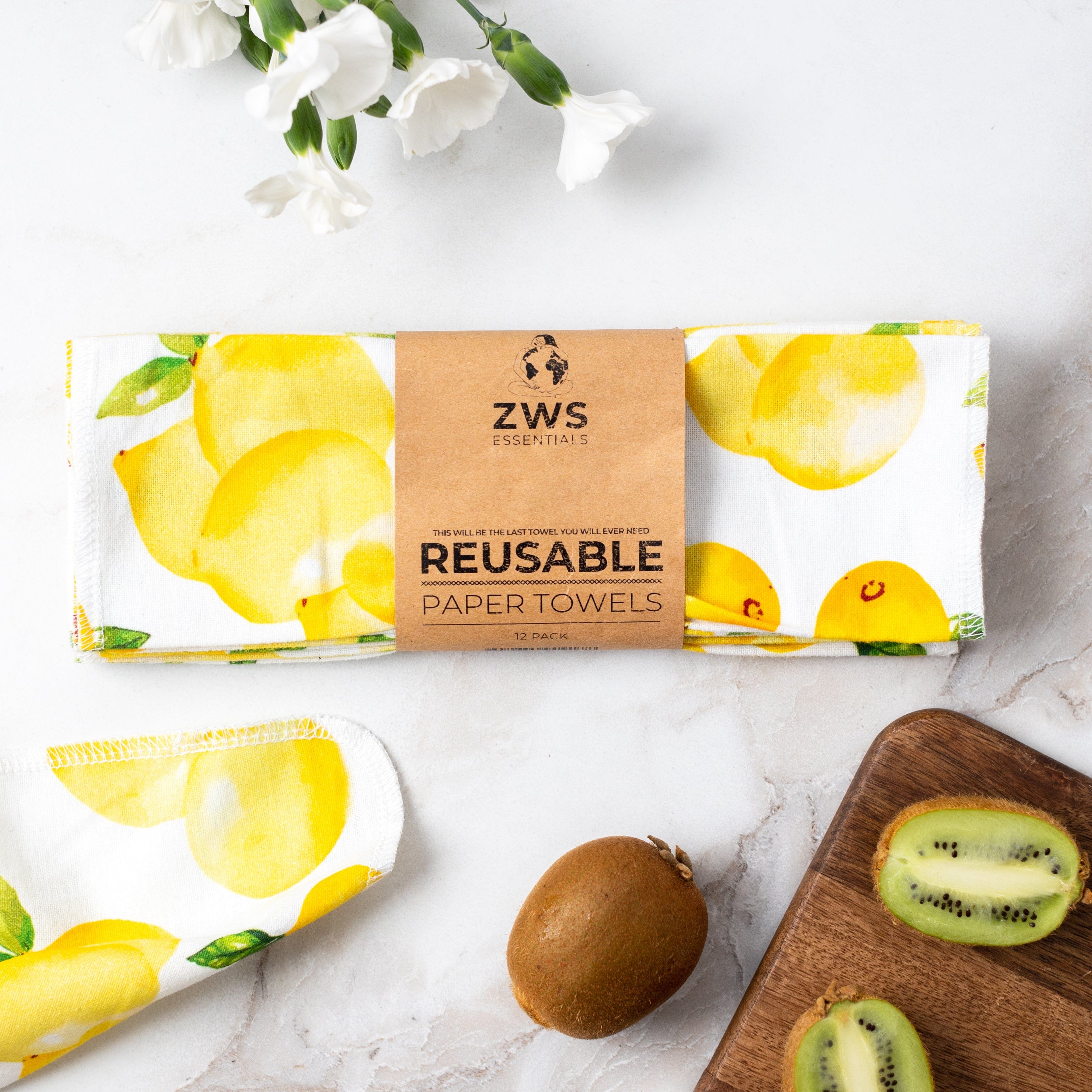 Reusable Paper Towels - 100% Organic Cotton