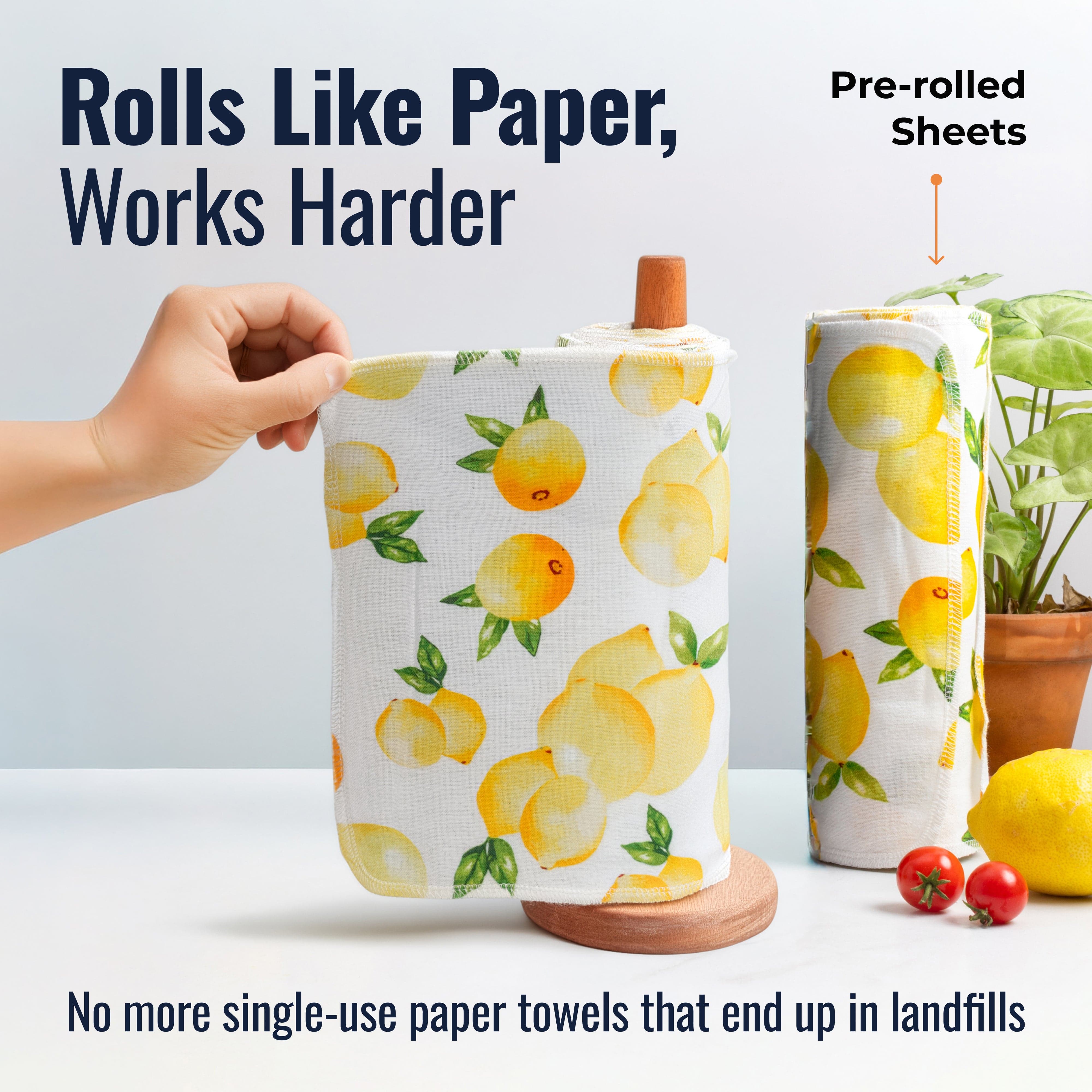 Reusable Paper Towels - 100% Organic Cotton