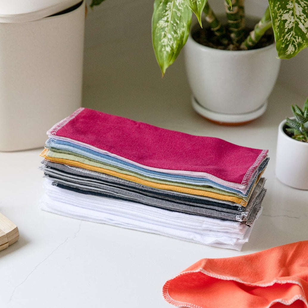 Reusable Paper Towels - 100% Organic Cotton
