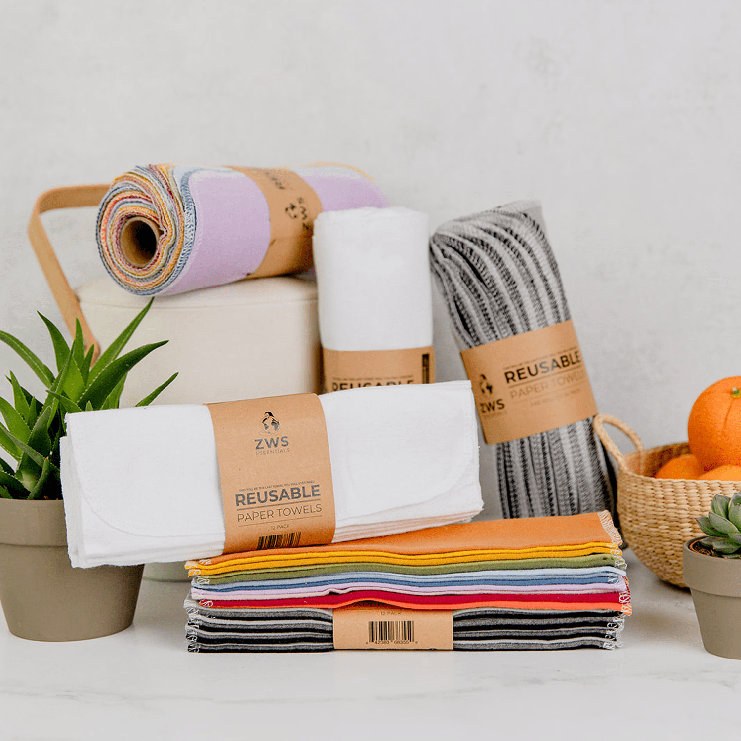 Reusable Paper Towels - 100% Organic Cotton