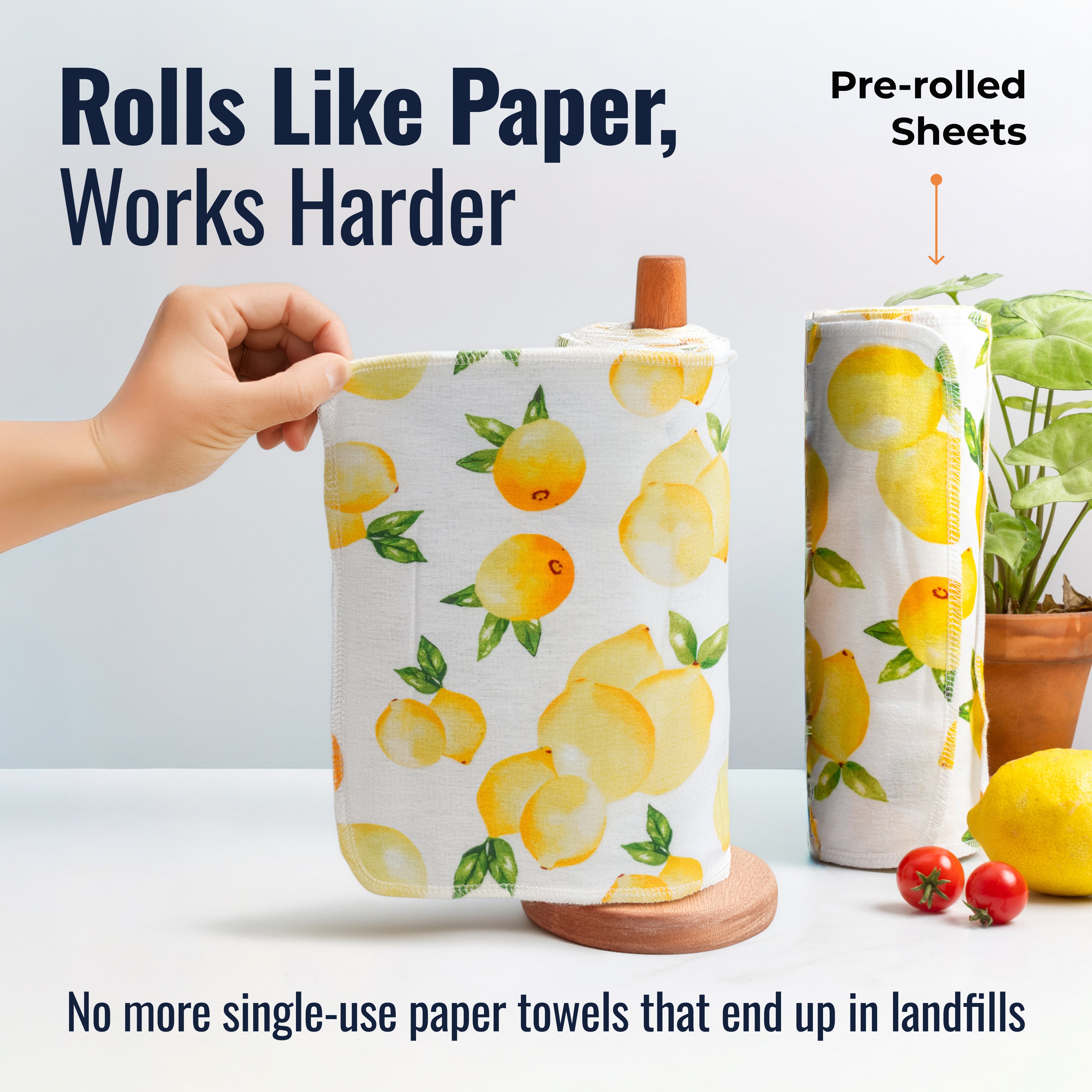 Reusable Paper Towels - 100% Organic Cotton