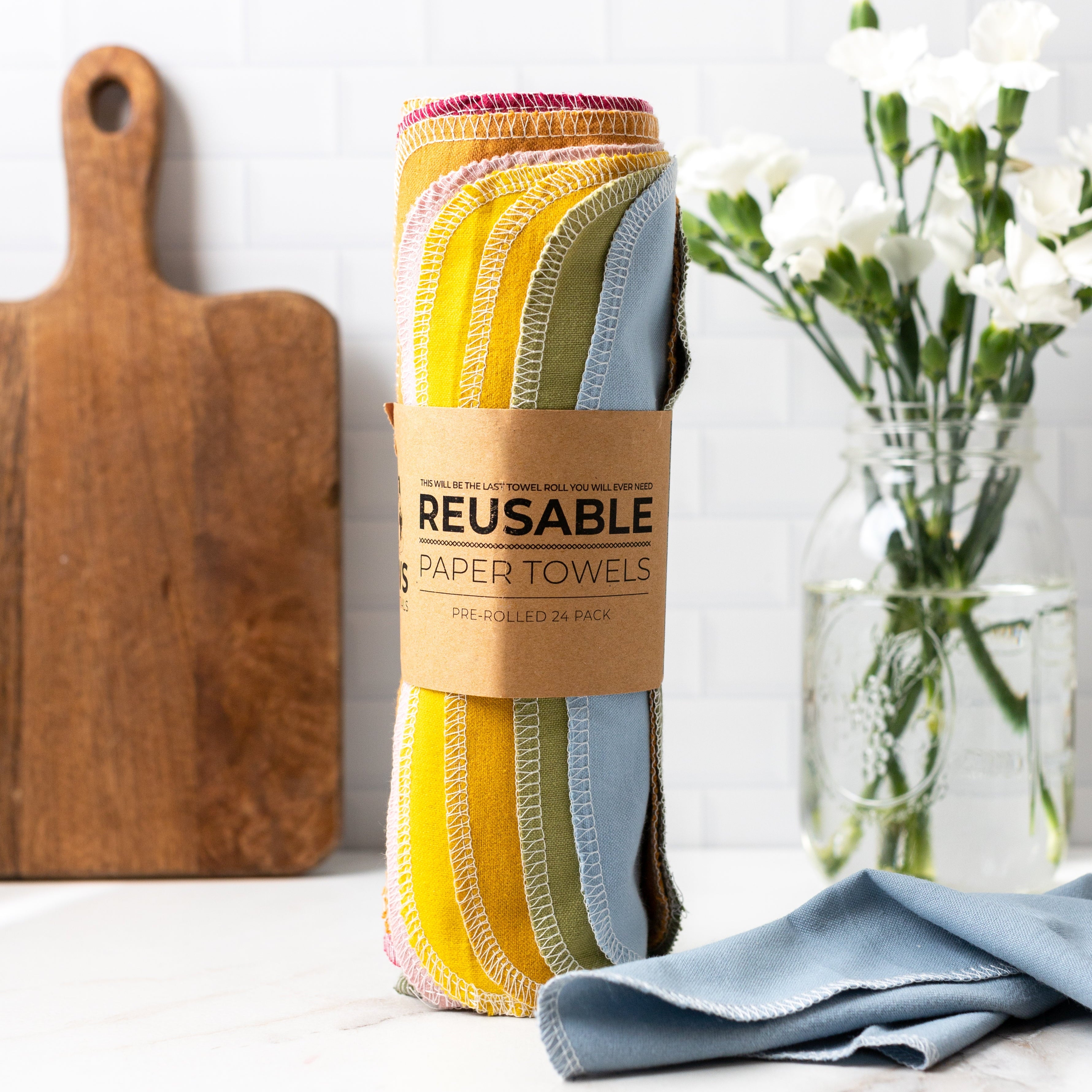 Reusable Paper Towels - 100% Organic Cotton