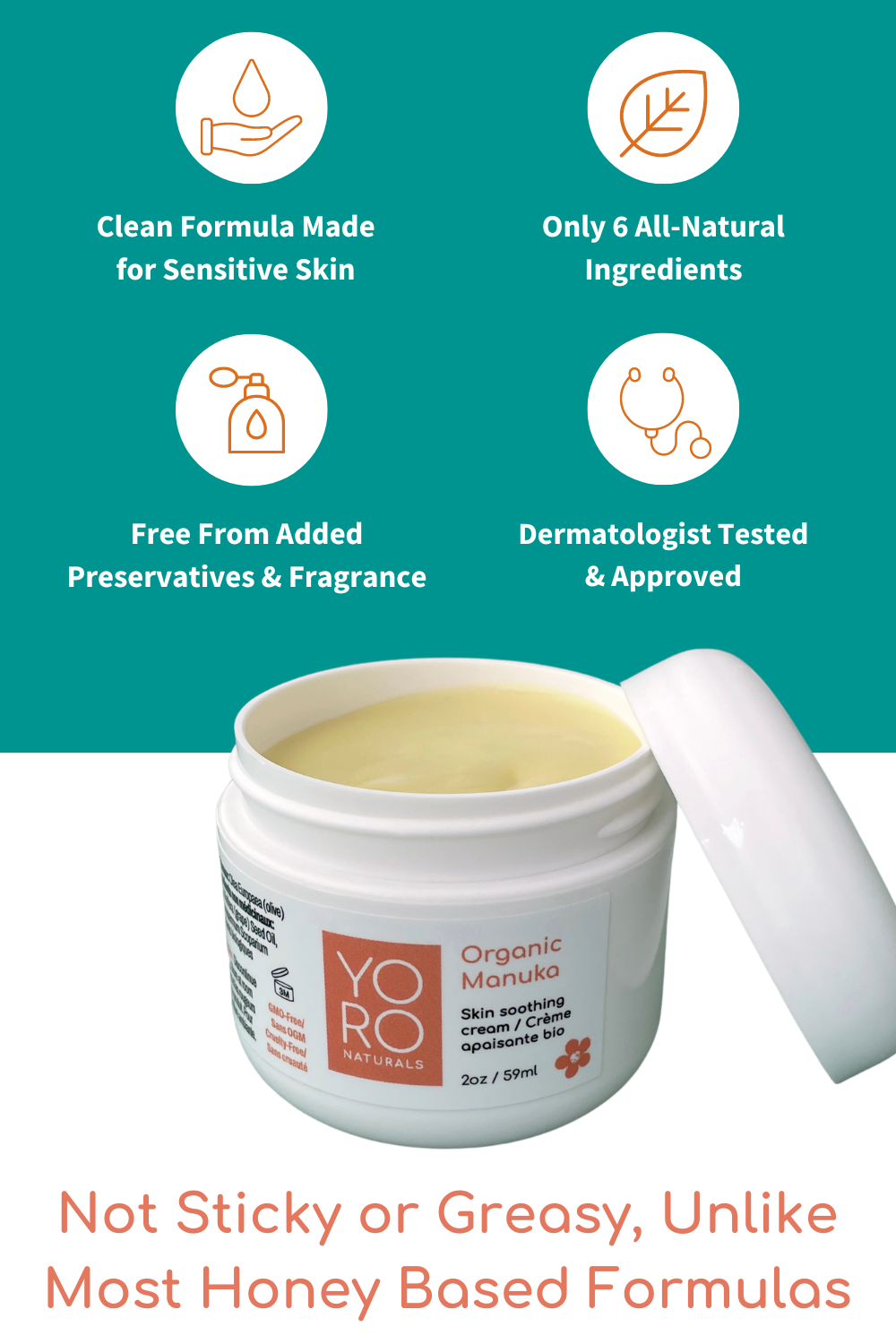 Organic Manuka Skin Soothing Cream - Original