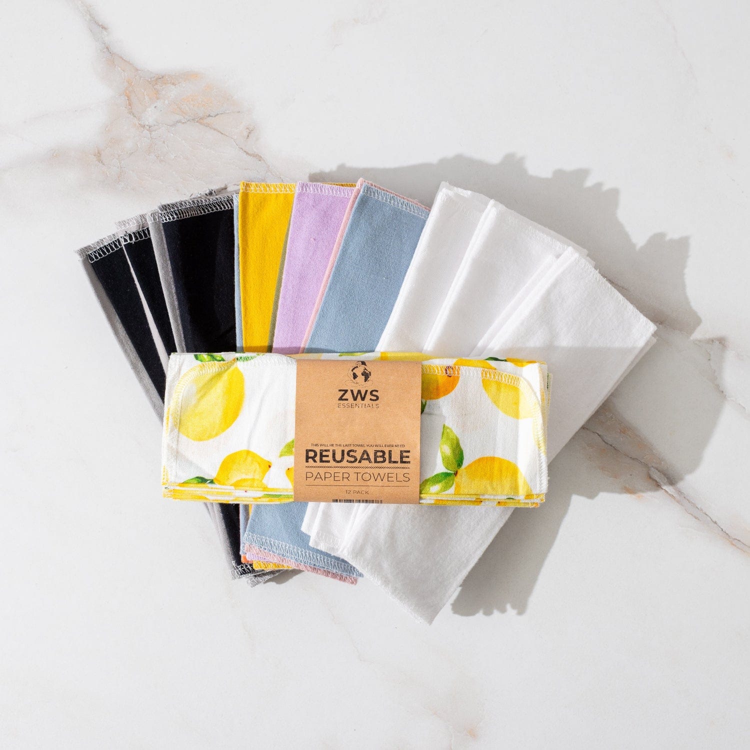 Reusable Paper Towels - 100% Organic Cotton