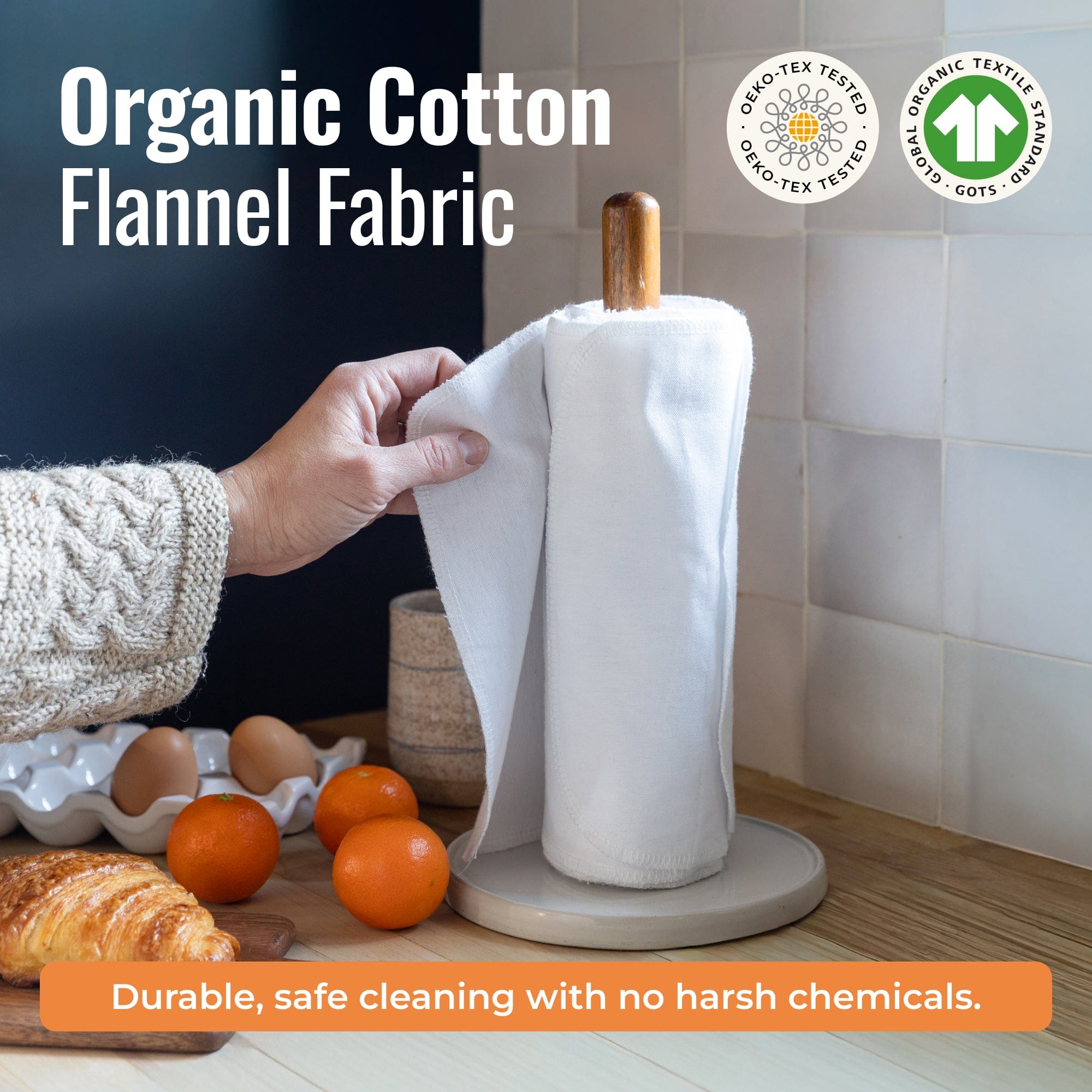 Reusable Paper Towels - 100% Organic Cotton