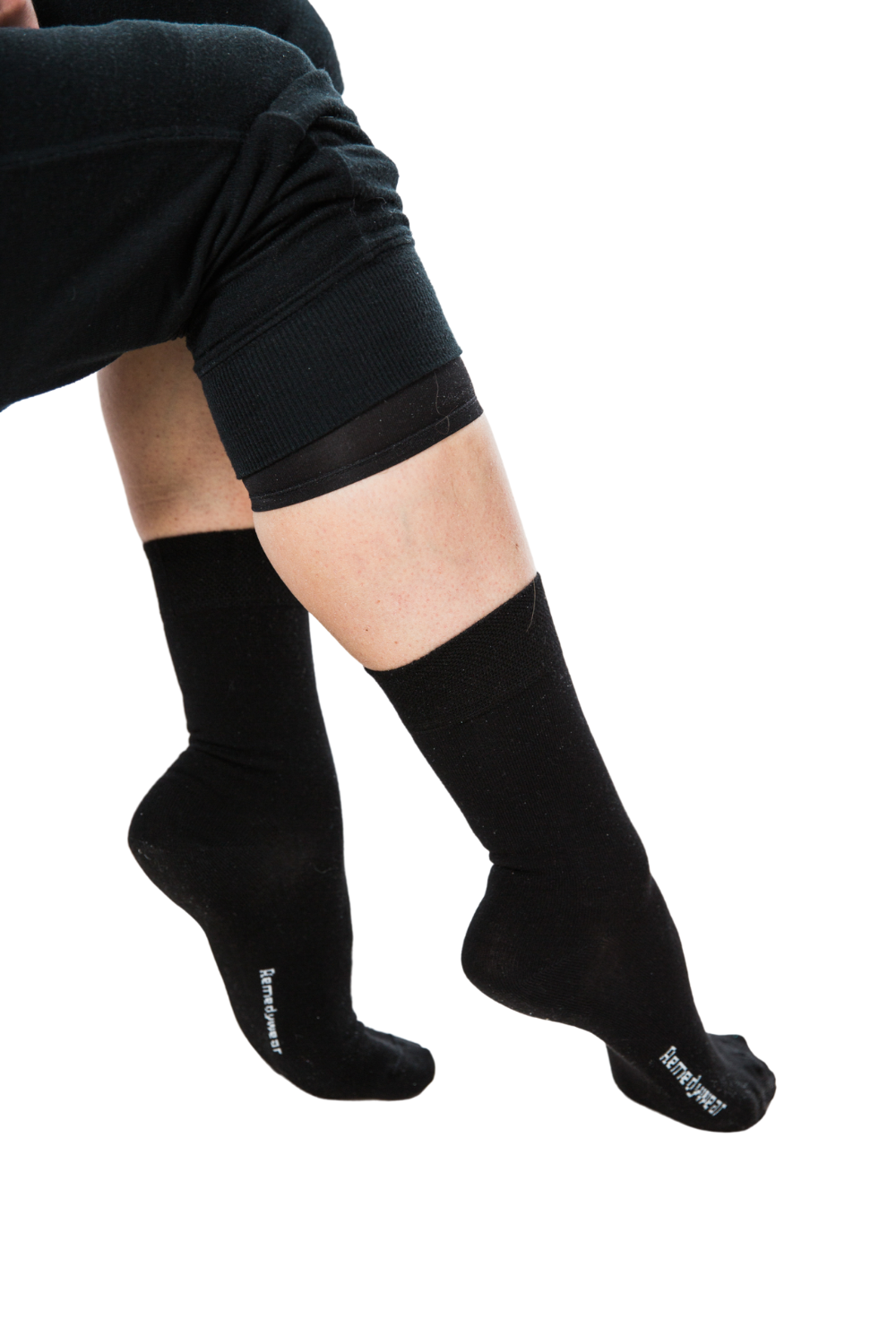 Itchy feet rash - black socks on display