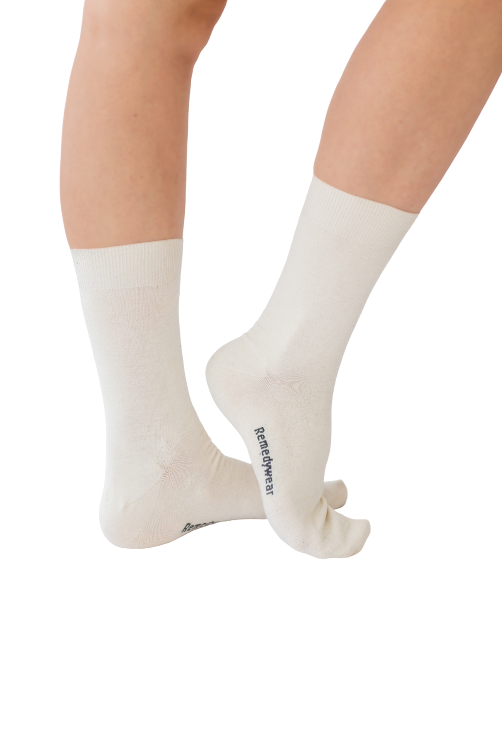 socks for itchy feet - Remedywear white socks